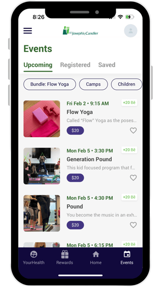 Cell Phone Screenshot- Bē Health App